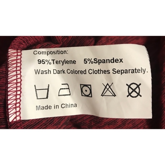 Large Wine Red Asymmetrical Loose Dress - Picture 6 of 6